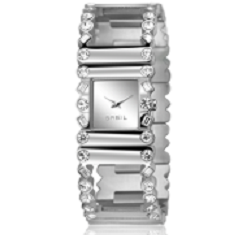 OROLOGIO BRACCIALE CON SWAROVSKI E QUADRANTE SPECCHIATO